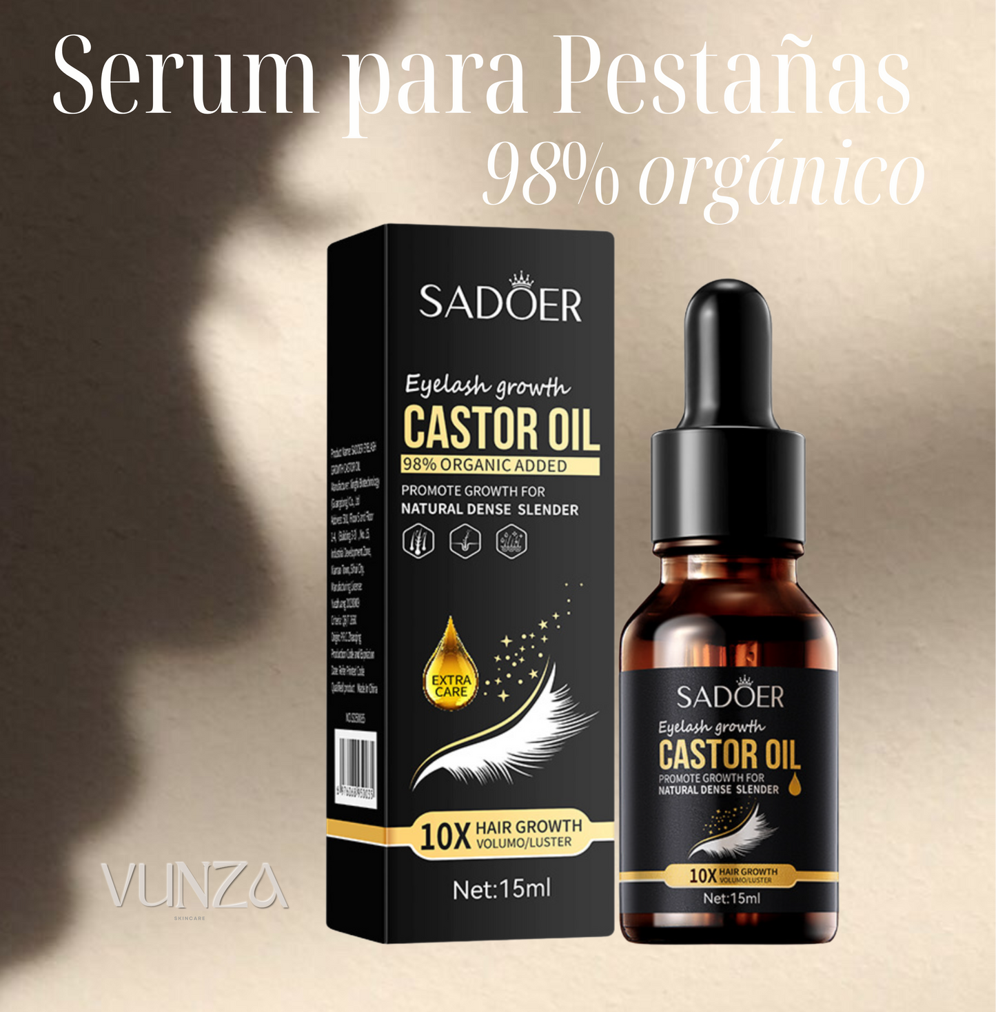 Serum para crecimiento de pestañas